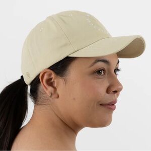 NWT “Balance, Sculpt, Focus” YR Pilates Cap / Hat - beige